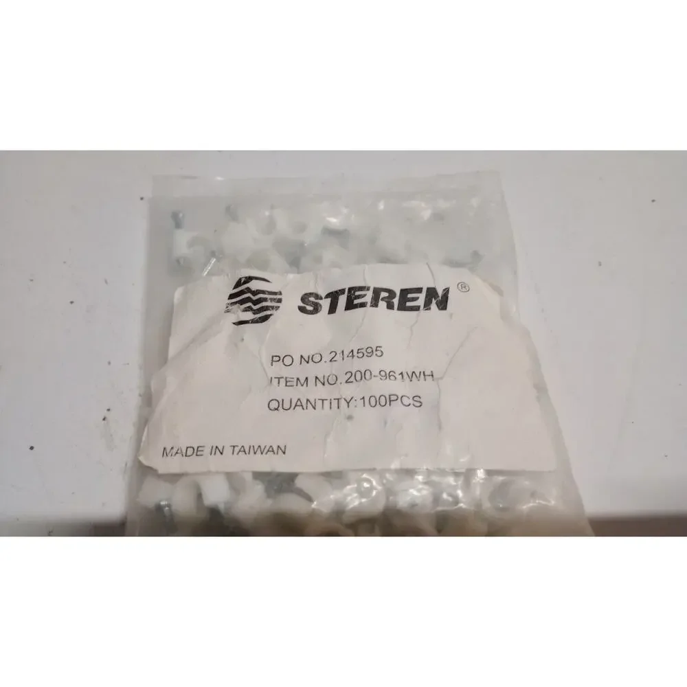 Steren Cable Clips 100 count for RG-6 200-961WH